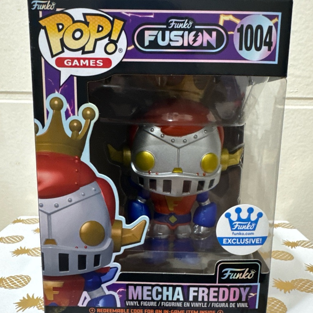 Funko Collectible Box with Blue and Black Design